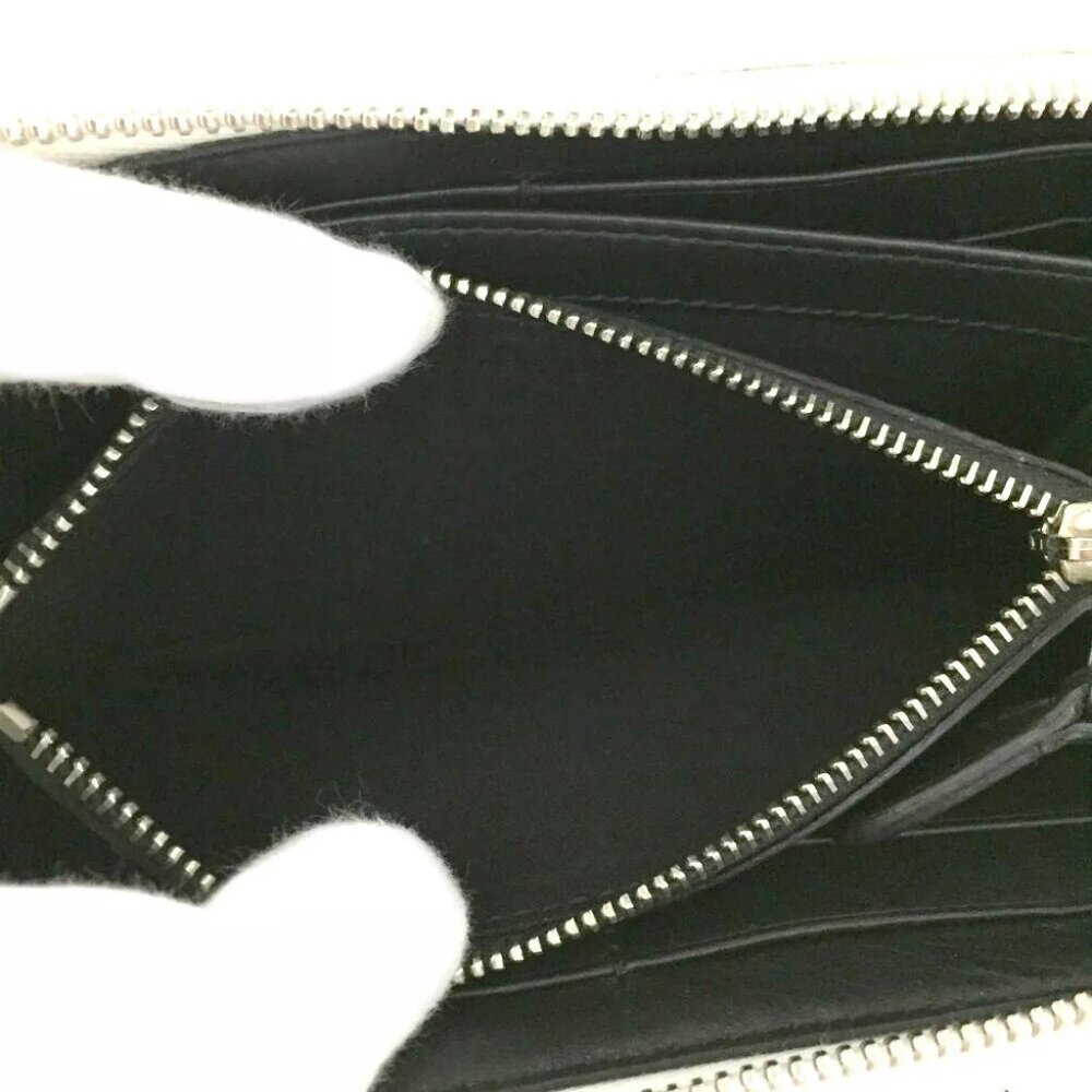 729220BG (X2) Balenciaga Wallet Long Quilted White Leather - Picture 6 of 9